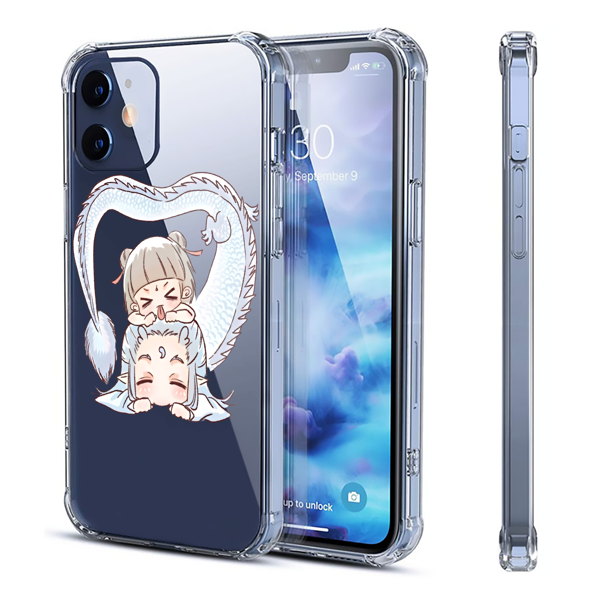 （画像用） Ne Zha 2 ナタ 魔童の大暴れ 【iPhone 12シリーズ対応】透明スマホケース（クリアソフトケース）